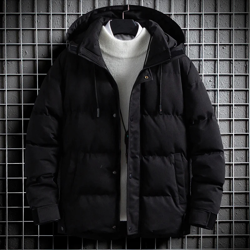 Mens Casual Fleece-padded Jacket Warm Waterproof Crisp High-quality Fabric Comfortable Skin Breathable Wear Handsome Coats250821