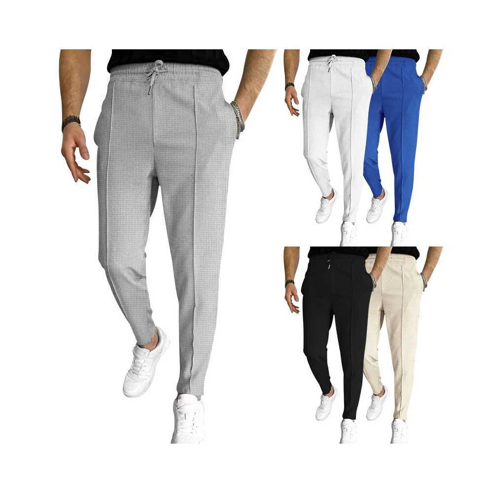 Mens Pants Summer Mens Breathable Linen Pants Sport Pants Solid Color Linen Fitness Pants Jogging Fitness Street Wear XJ250821
