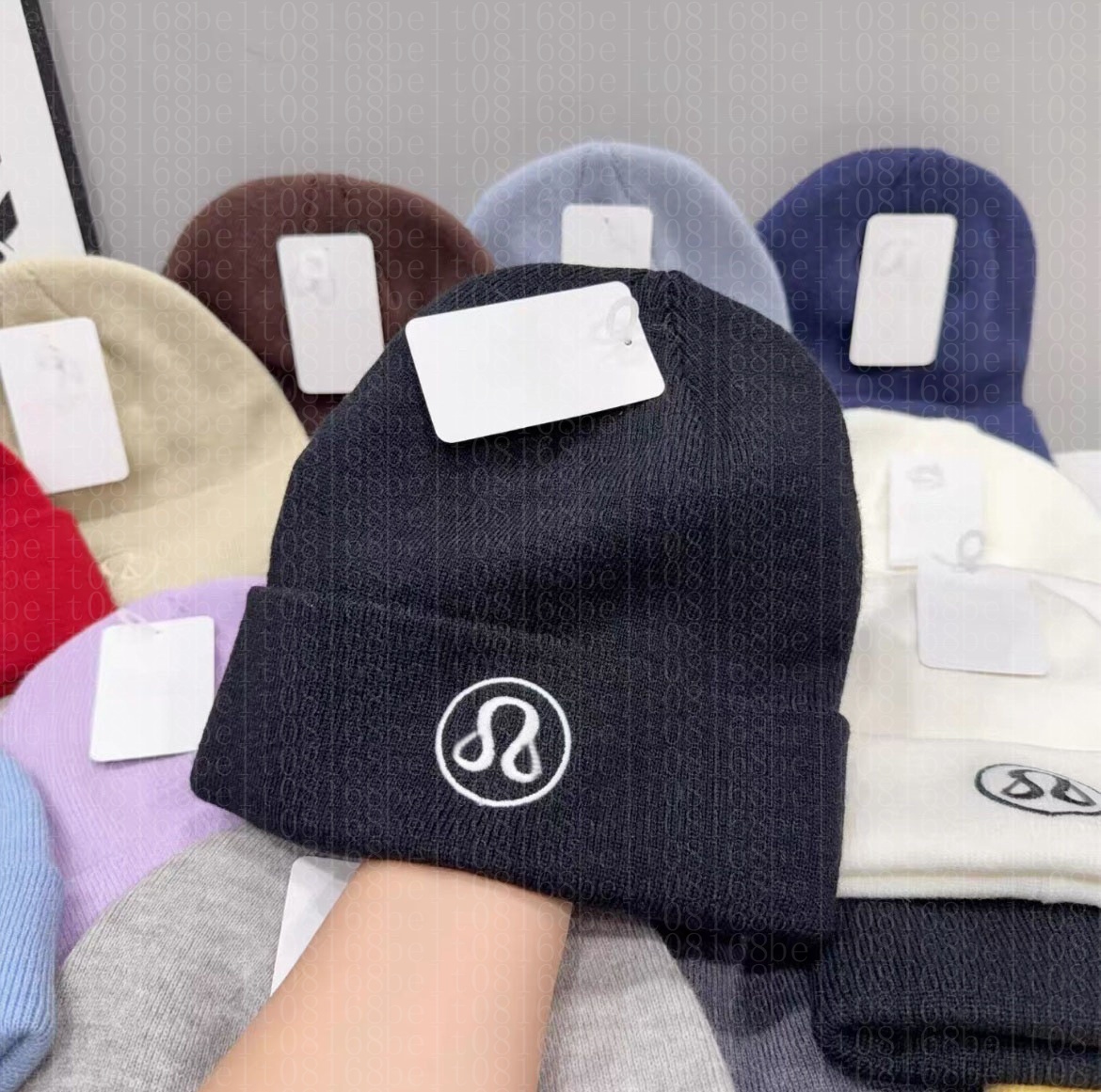 Designer women winter beanie hat woman fashion luxury wool cashmere brand beanie hat outdoor windproof knitted fitted dome hats high quality gift