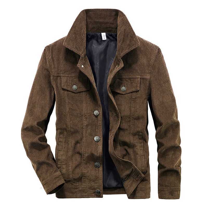 Spring and Autumn Mens Fashion Leisure Outdoor Sports Retro Corduroy Coat Mountaineering Clothing Cotton Cargo Jacket W250821