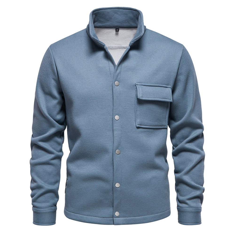 Veste pour hommes sweat à sweat à sweat d'automne / hiver Nouveau style en toison en toison bordée de bravo borde