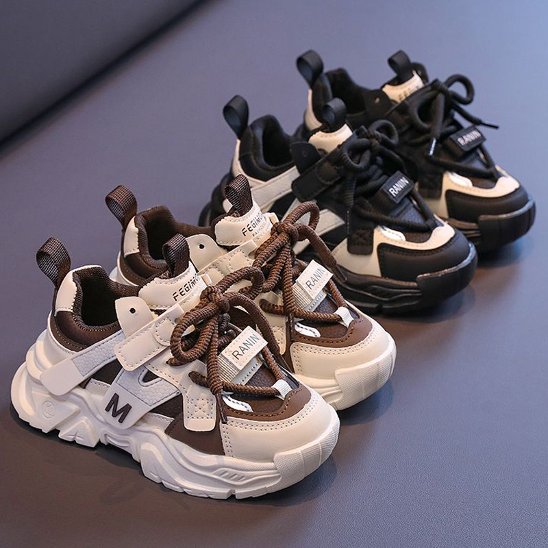 Kids Sports Shoes Children Toddler Non-slip Lightweight Sneakers Youth Fourseason Walkfashion Boys Girls Casual Walking Shoes Sizes 22 - 37 W0290