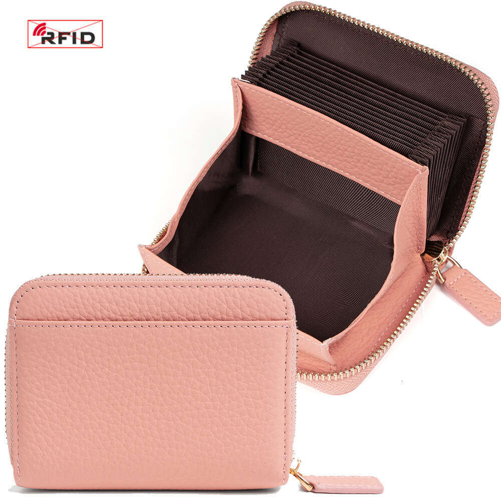 New Zipper for Women Genuine Leather Multi-Card Slot Accordion Card Holder Japan Rakuten Bestselling Cowhide Wallet designer wallet B5 B5