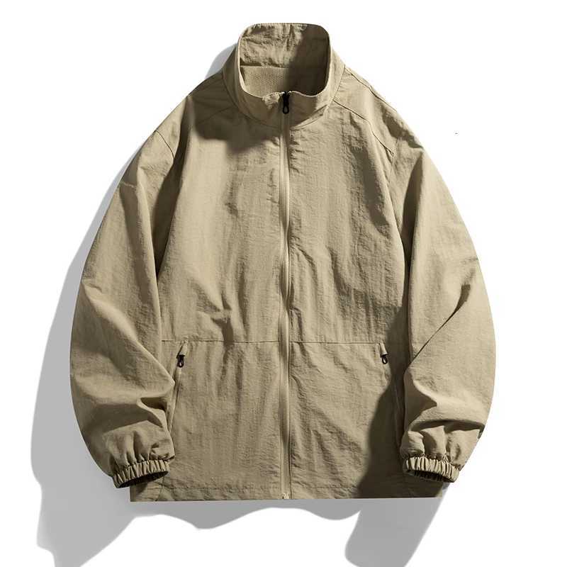 Autumn Mens Work Jacket Windbreakers Casual New Cool Waterproof Coat Male Outerwear Mens Cargo Jacket Clothing W250821