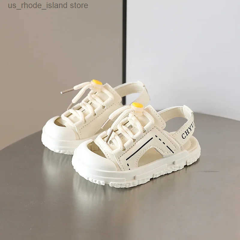 Taille 22-31 Sandales de bébé d'été Toe-Protection garçons chaussures de plage enfants filles sandales doux au fond des bassins pour tout-petits