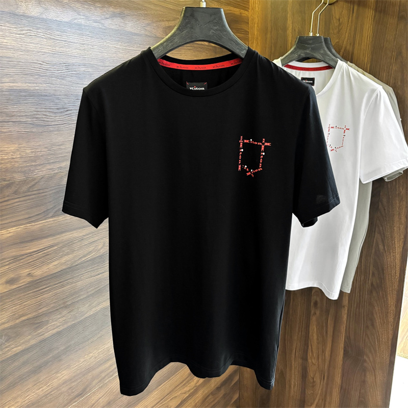 Summer Mens T Shirts kiton Round Neck Chest Printing Design Casual Short-sleeved T-shirt K1289