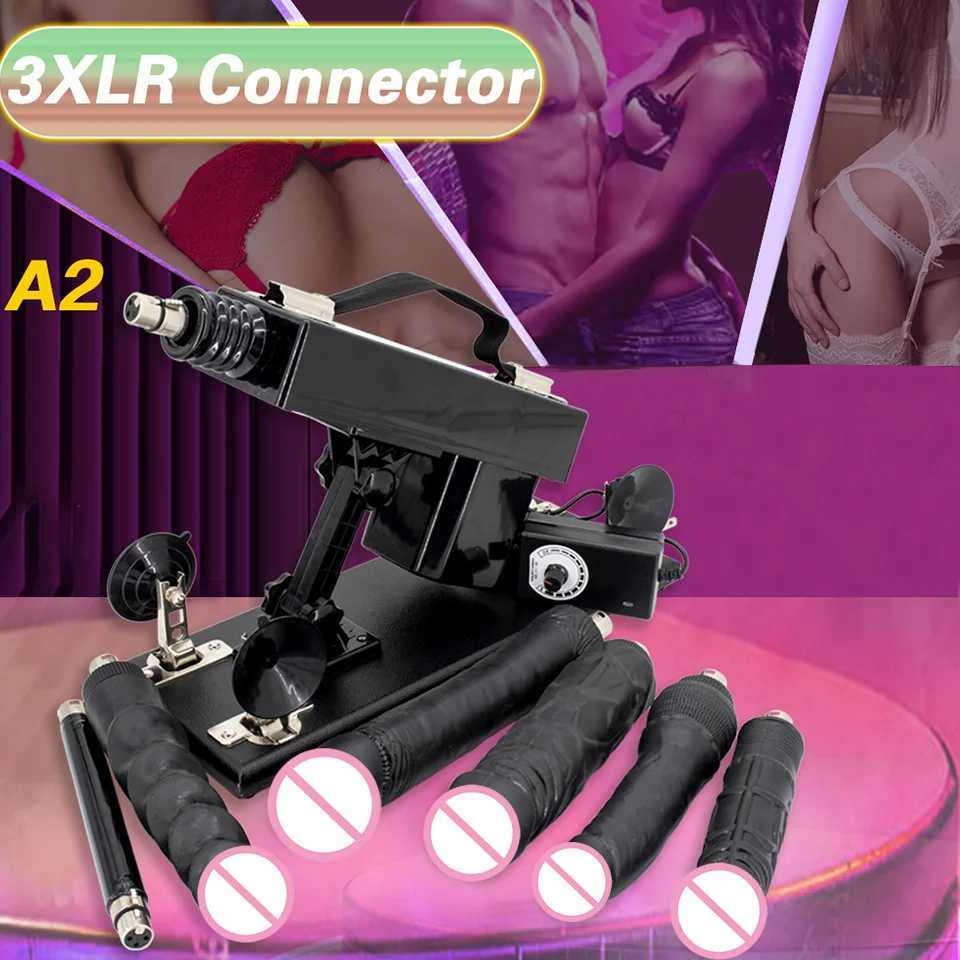 Fredorch Machine de sexe automatique avec un gros gode noir pour les femmes adore la machine masturbation pompe pistolet pour couple hommes sexe
