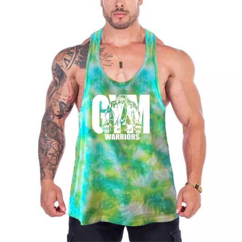 Camouflage Mens Fitness Clothing Summer Mesh Gym Stringer Tank Top Bodybuilding Sleeveless Shirt Workout Singlets Running Vest X250821