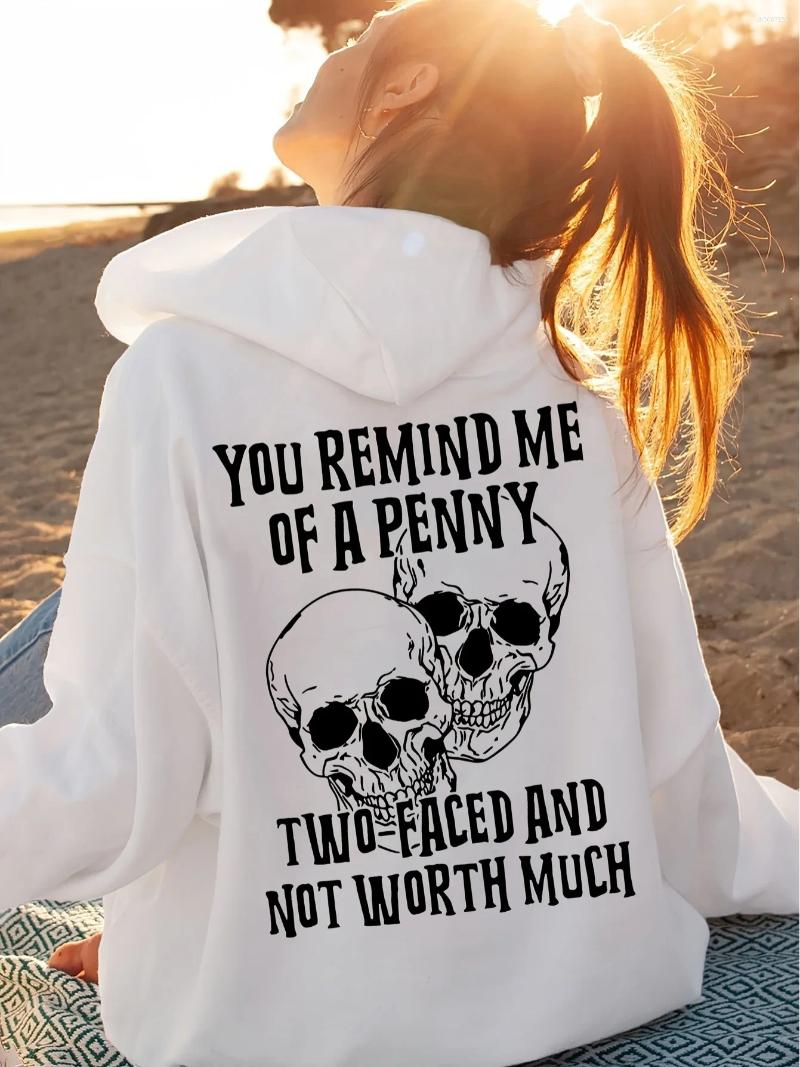 Men's Hoodies Skull Graphic Printing Autumn And Winter Cotton Women's Outdoor Street Sports Training Brand Trend Clothing
