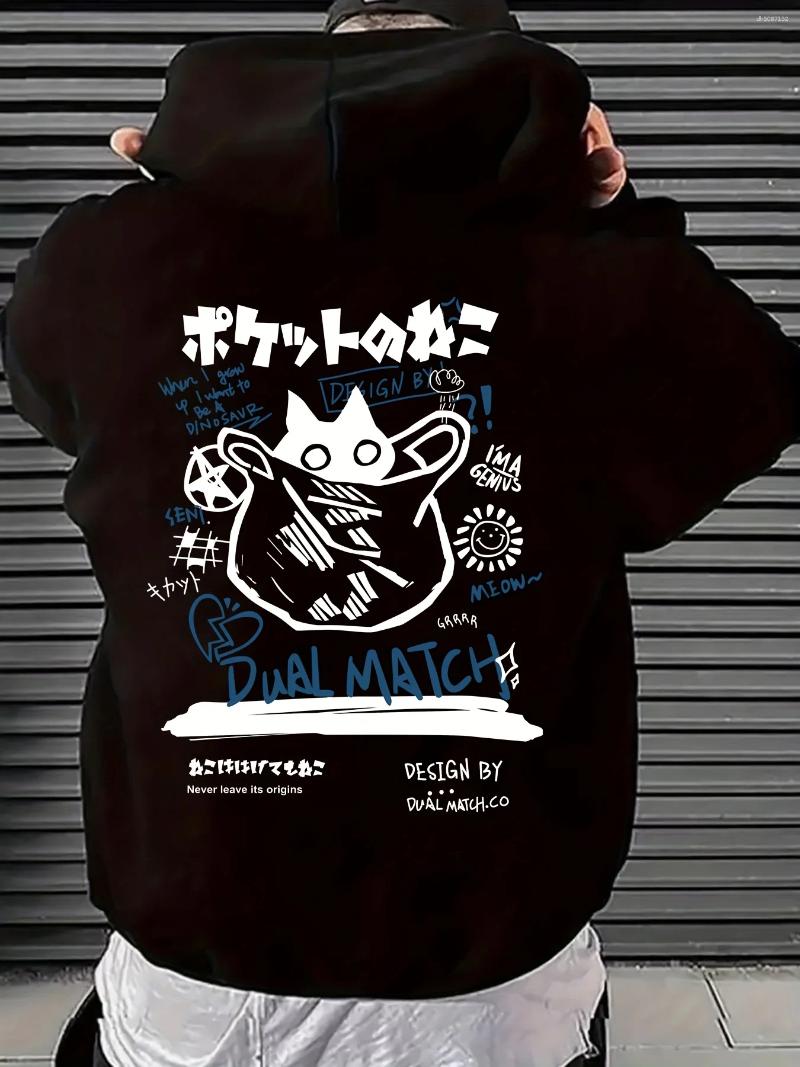 Men's Hoodies Hip-hop Graphic Printing Autumn And Winter Cotton Women's Outdoor Street Sports Training Brand Trendy Clothing