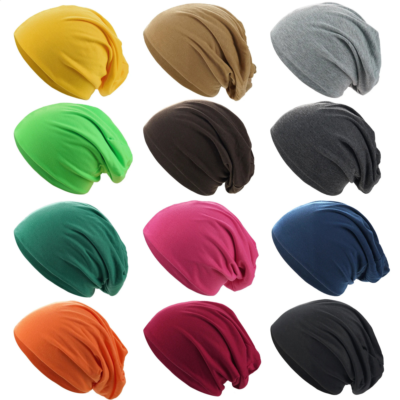 Slouchy Beanie Hip-Hop Soft Lightweight Running Beanie Adult Dwarf Hats Chemo Cap for Men Women Breathability250812