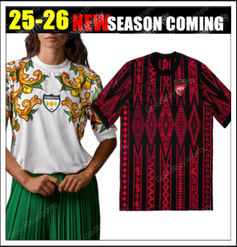2526 sous les maillots de football de Sorrento Kone Petrone Fernando Amendola Radice D Harrasser Aniello 2026 Football Shirts Men Kids Kit Kit Un