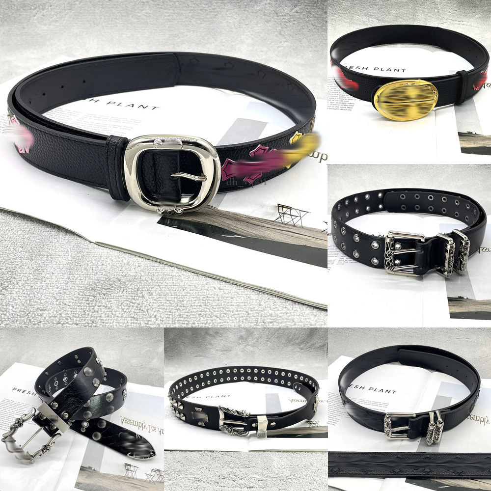 Ceintures chromés ceinture épée croix ceinture de ceinture concepteur ch. ceinture hip-hop rouleau rétro creux de style femme star style mode mét