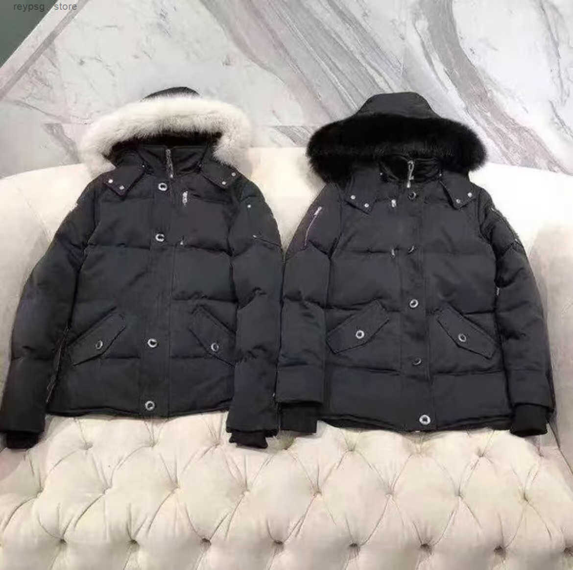 Waterproof Duck Down Coat Fur Collar Winter Parka for Men and Women Warm Insulated Cloak - Casual Moose Style Available in XS-XXXL Z250821