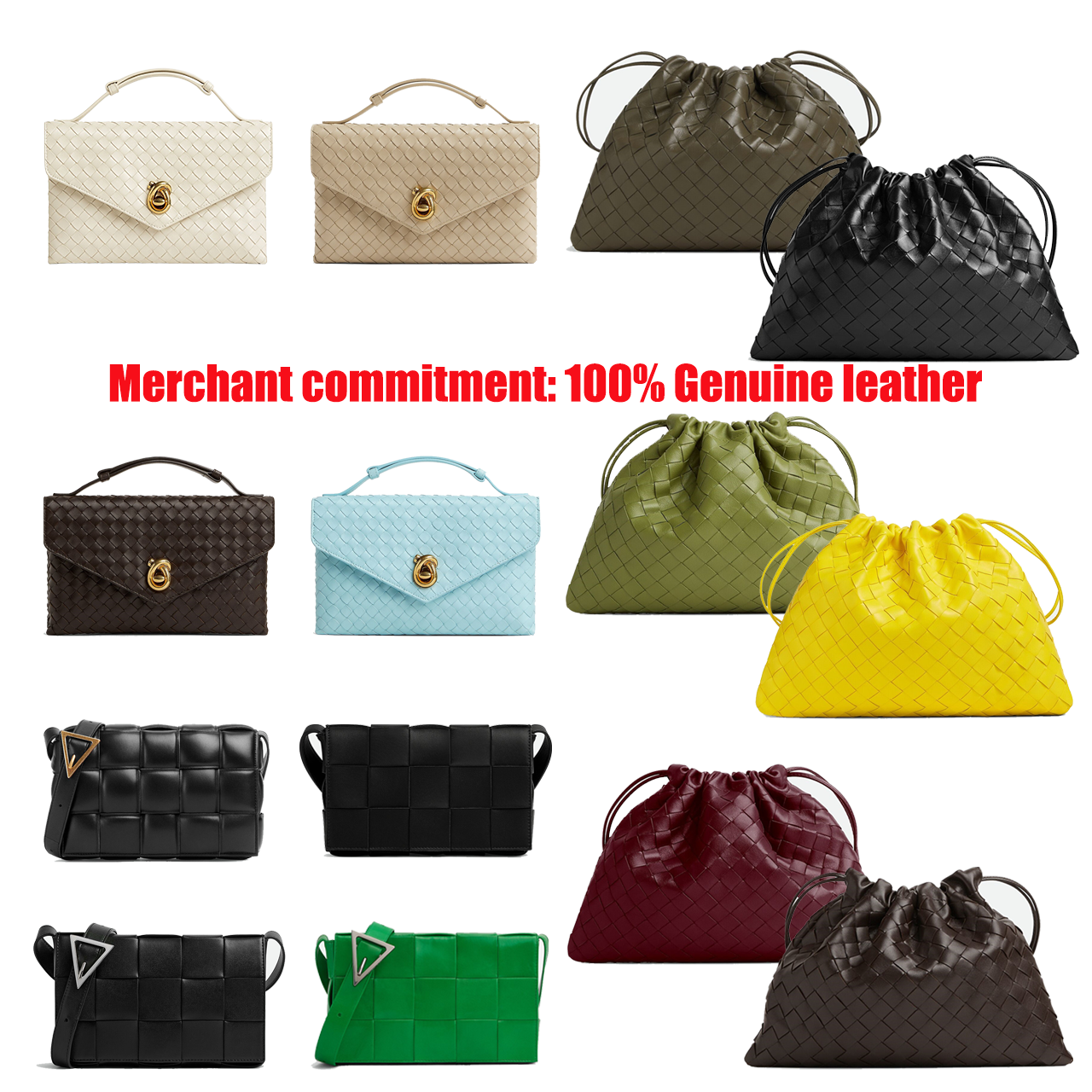 High quality woven leather chain cloud bag Luxury handbag Knot Lock crossbody Designer bag fashion Drawstring Dustbag Shoulder bag Womens Clutch cos