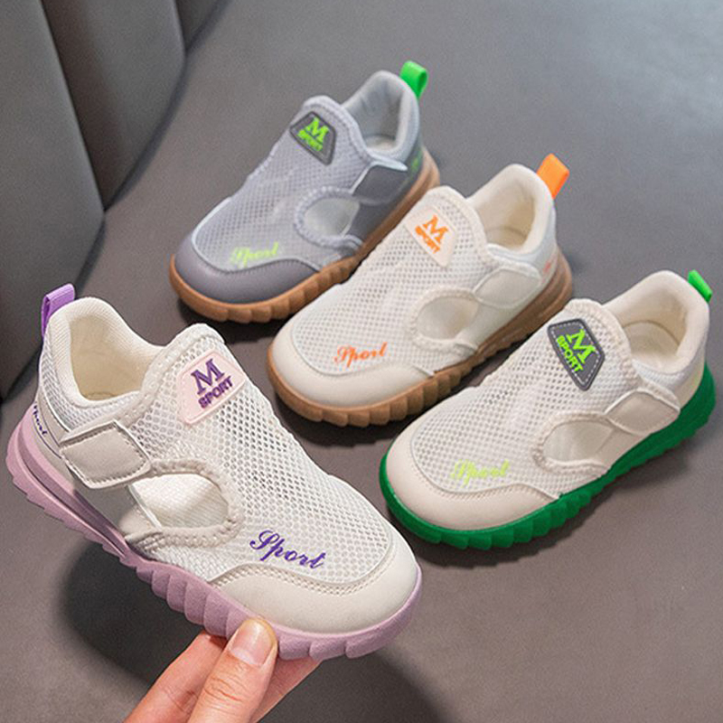 Sneakers de mode pour enfants pour garçons Sandales sport d'été Petites filles pour les tout-petits chaussures de course respirantes Walkfashe En