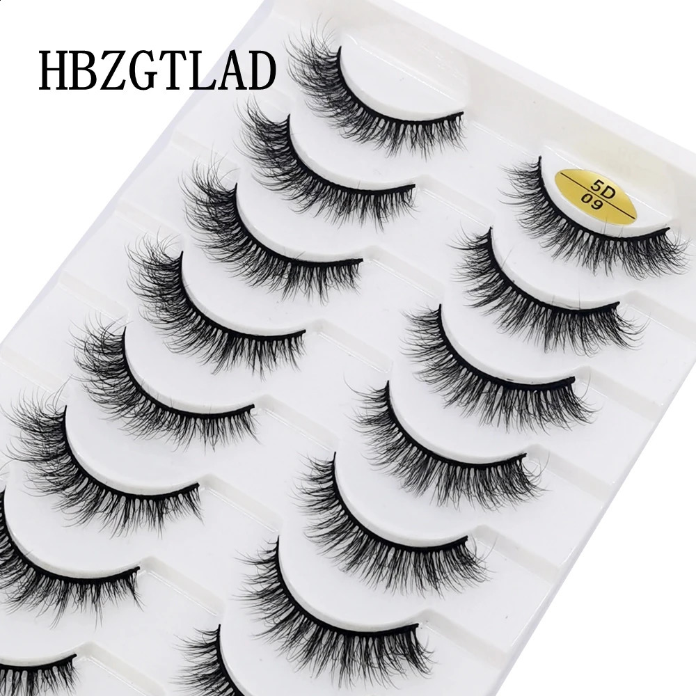 10 paires pour cils de vison faux 3d Natural Long Faux 3D Cils Soft Fluffy Makeup Kit Cilios 250811