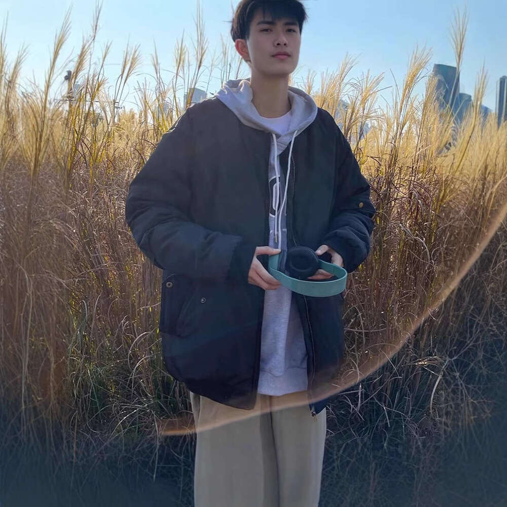 Chic Brand Youth Cotton Jacket Slim Korean Style Collarless Casual Regular Fit Stylish Lazy Trendy Fashion New Men B5