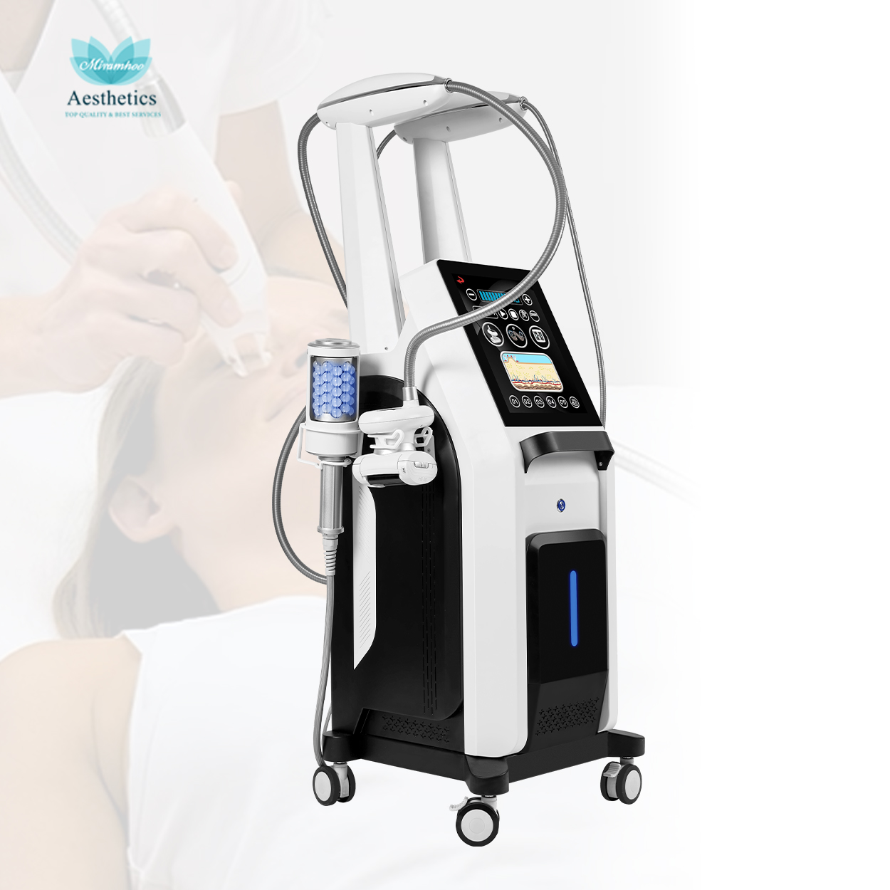 8D MASSAGEUR 2 IN 1 ENDO Corps Forme Face et Corps Machine de rouleau de balle intérieure 360 Machine de cellulite de drainage lymphatique rota