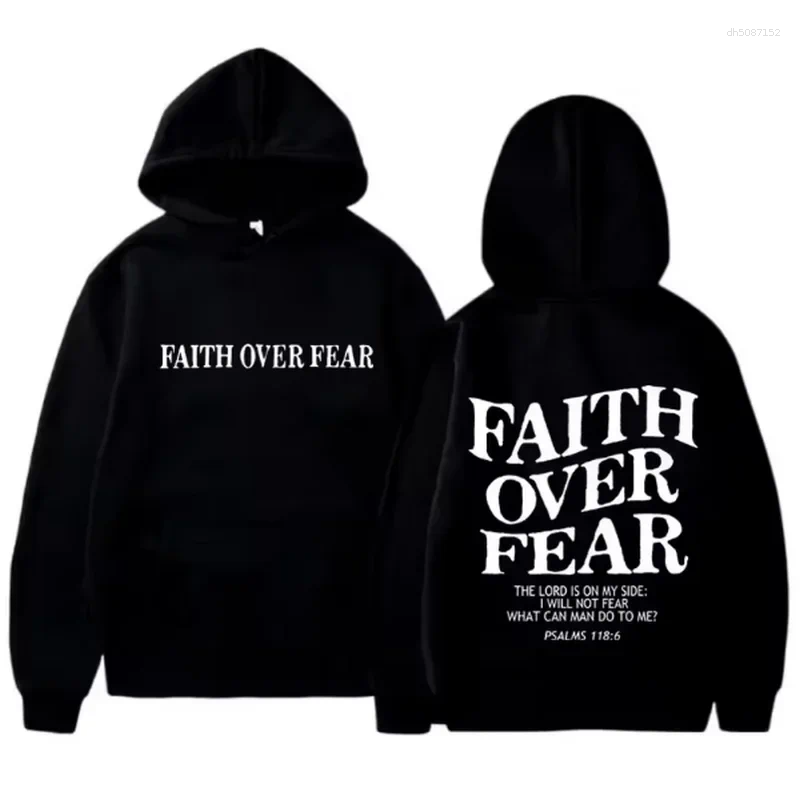 Sweat à capuche pour hommes Fait sur la peur imprimée et à manches longues décontractées pour femmes harajuku hip hop automne chaud chaud