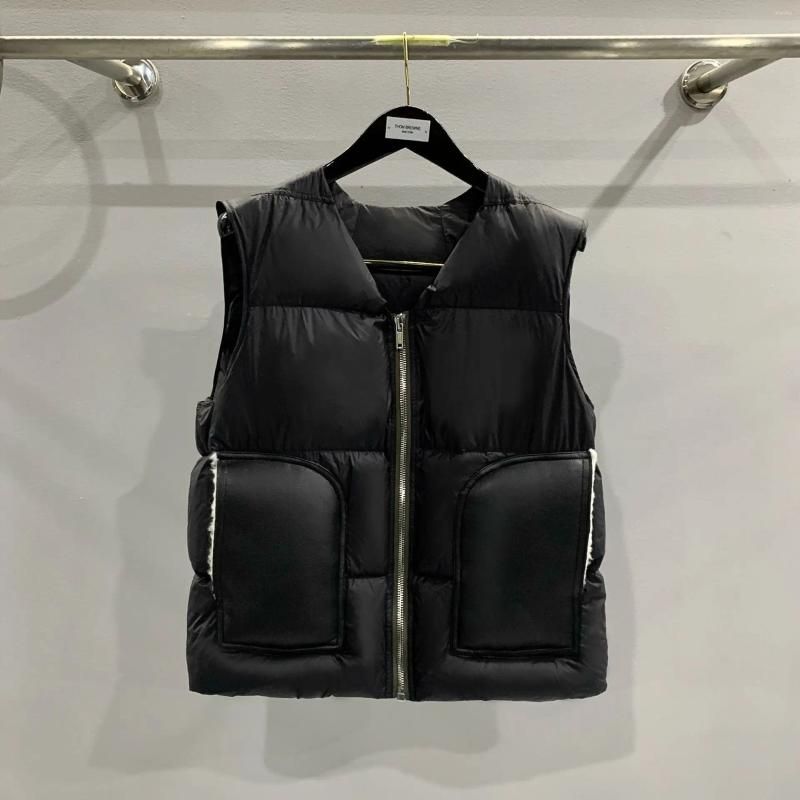 Designer vest jackets Men's Down Owen Seak Men Coats Jackets Gothic High Street Women Clothing Trench Oversized Winter Dust Windbreaker Black S