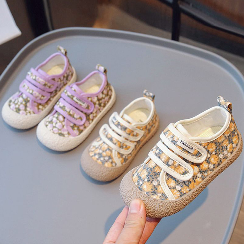 Chaussures en toile florale fleuris
