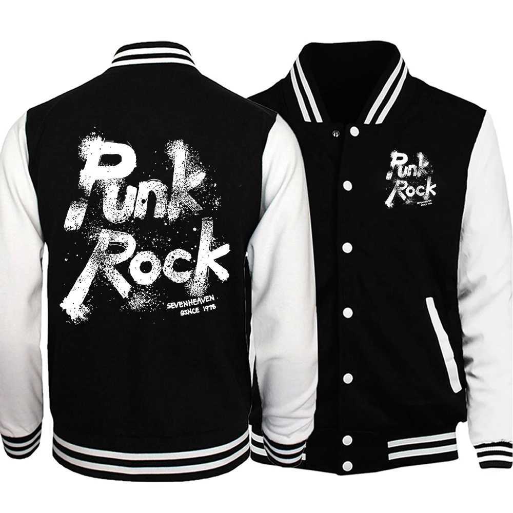 Punk Rock Letter Print Men Jackets Office Lady Loose Baseball Jersey Casual S-5XL High Street Preppy Style High Street Tops W250821