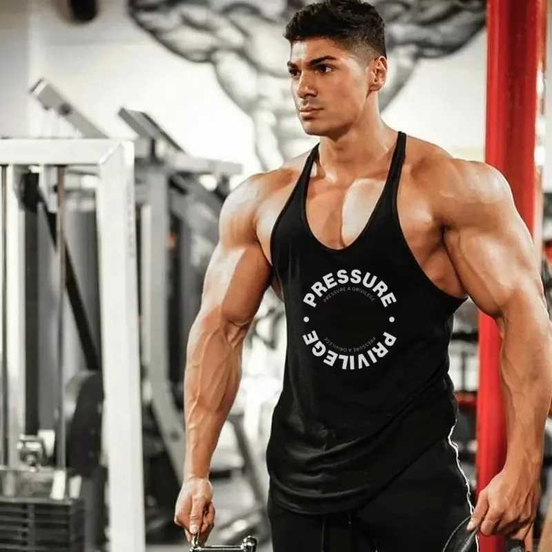 Sleeveless Sweatshirt Mens Singlets Gym T-shirts Suspenders Man Top for Fitness Vests Bodybuilding Shirt Stringer Clothing Vest X250821