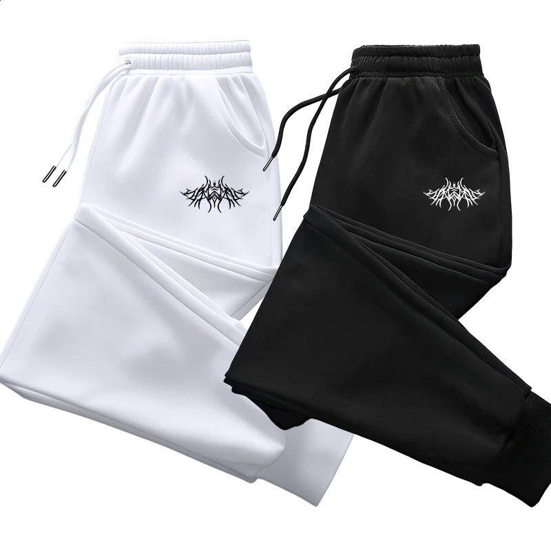 Versatile Fashion Simple Mens Sweatpants Printing Gym Comfortable Soft Sport Casual Trousers Drawstring s Jogging Pants 250818