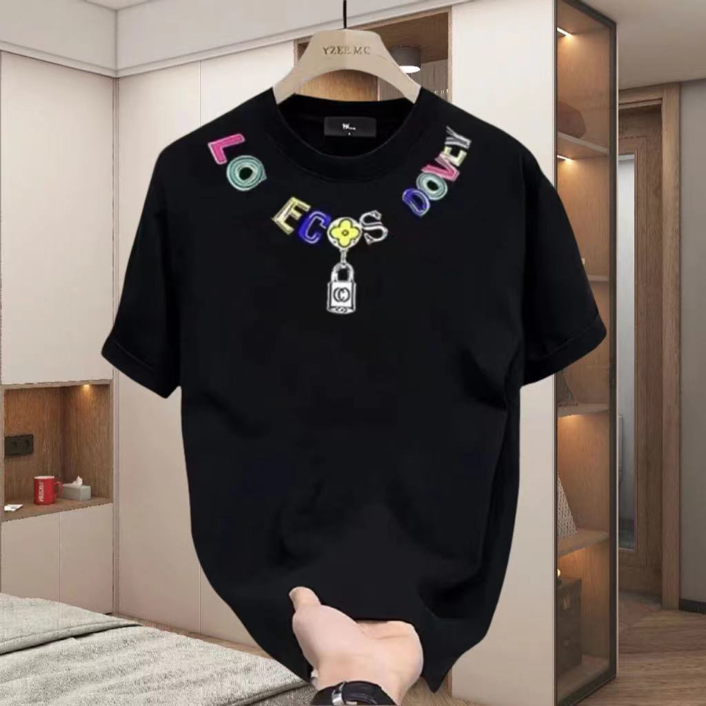 Mens T-Shirts Designer T-shirt Casual Mens Womens T-shirt Letters 3D Stereoscopic printed short sleeve best-selling luxury men's hip hop clothi