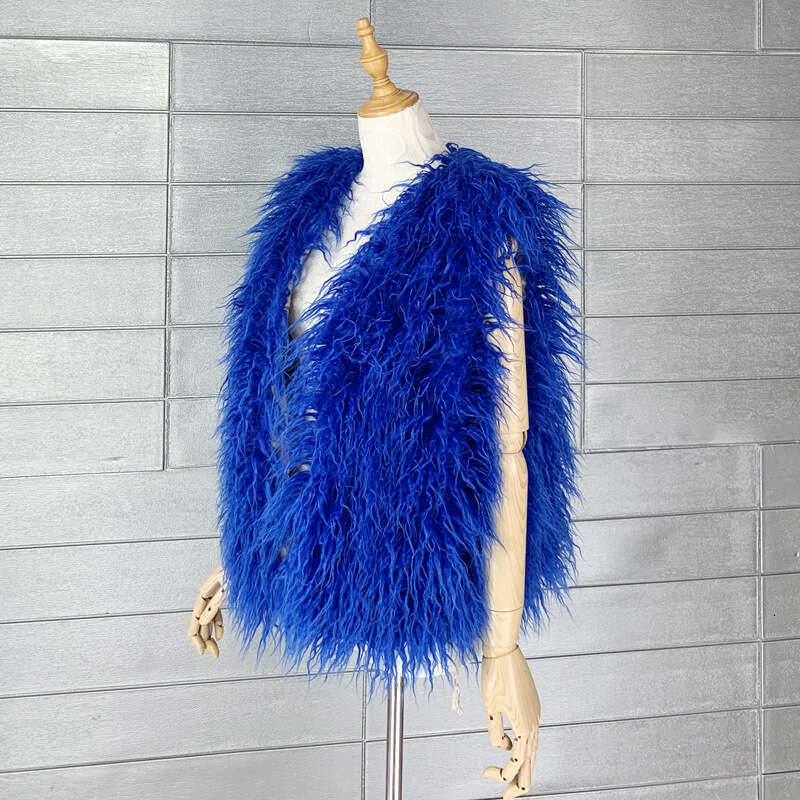 Autumn and Winter Imitation Beach Wool Environmental Protection Fur Vest Artificial Wool Lamb Wool Thermal Vest Women's Coat