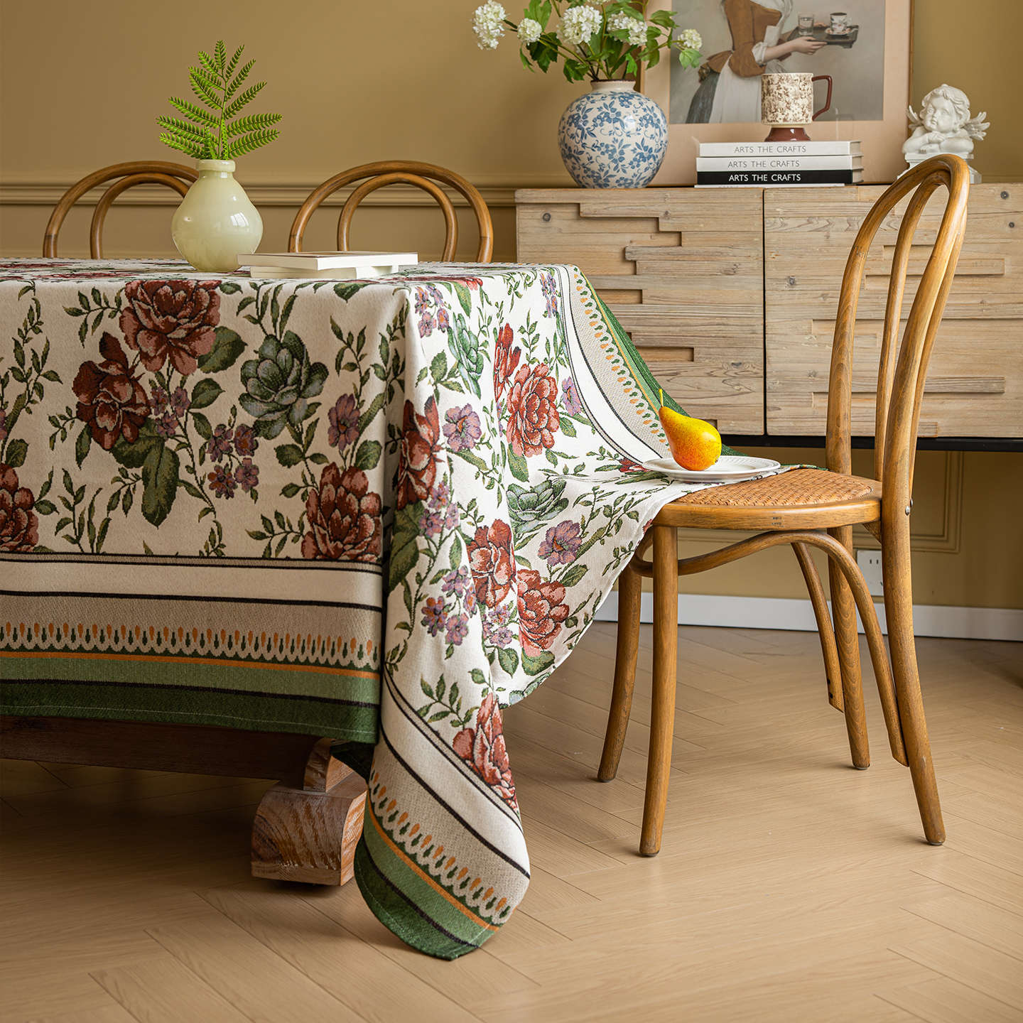 Country retro style cotton and linen tablecloth pastoral fresh table mat AM9Q01
