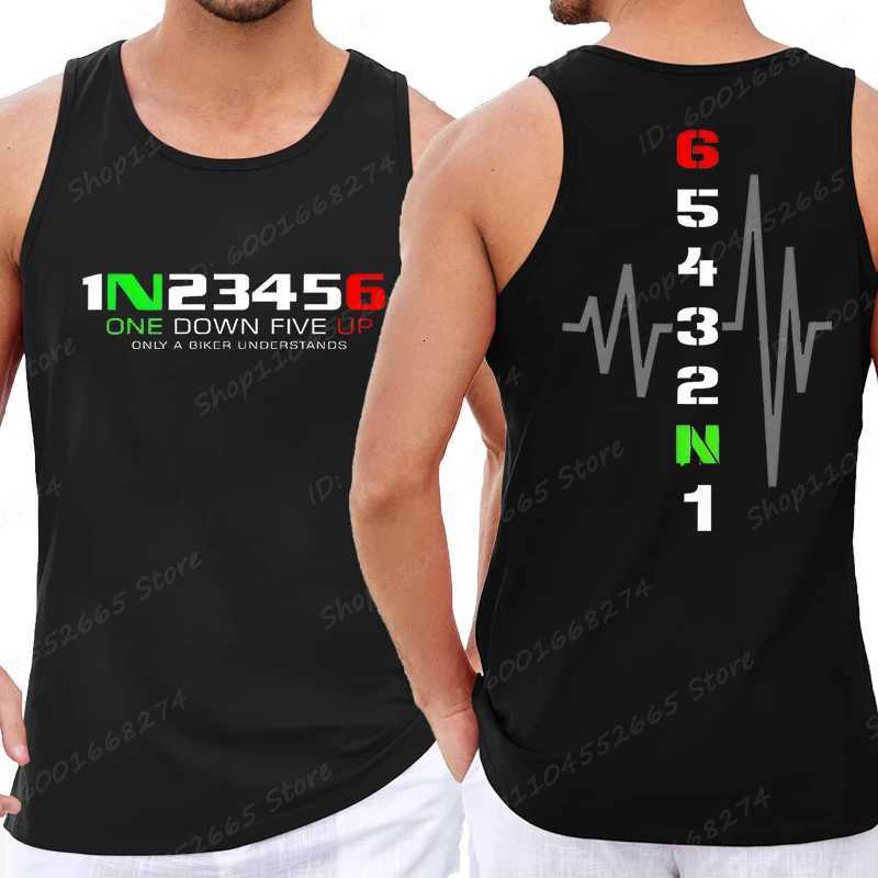 1N23456 Motorcycle Speed Print Tank Top For Men Summer Vest Male Sleeveless T-shirts Motorcycle Print Cotton Vest Mens Clothing X250821