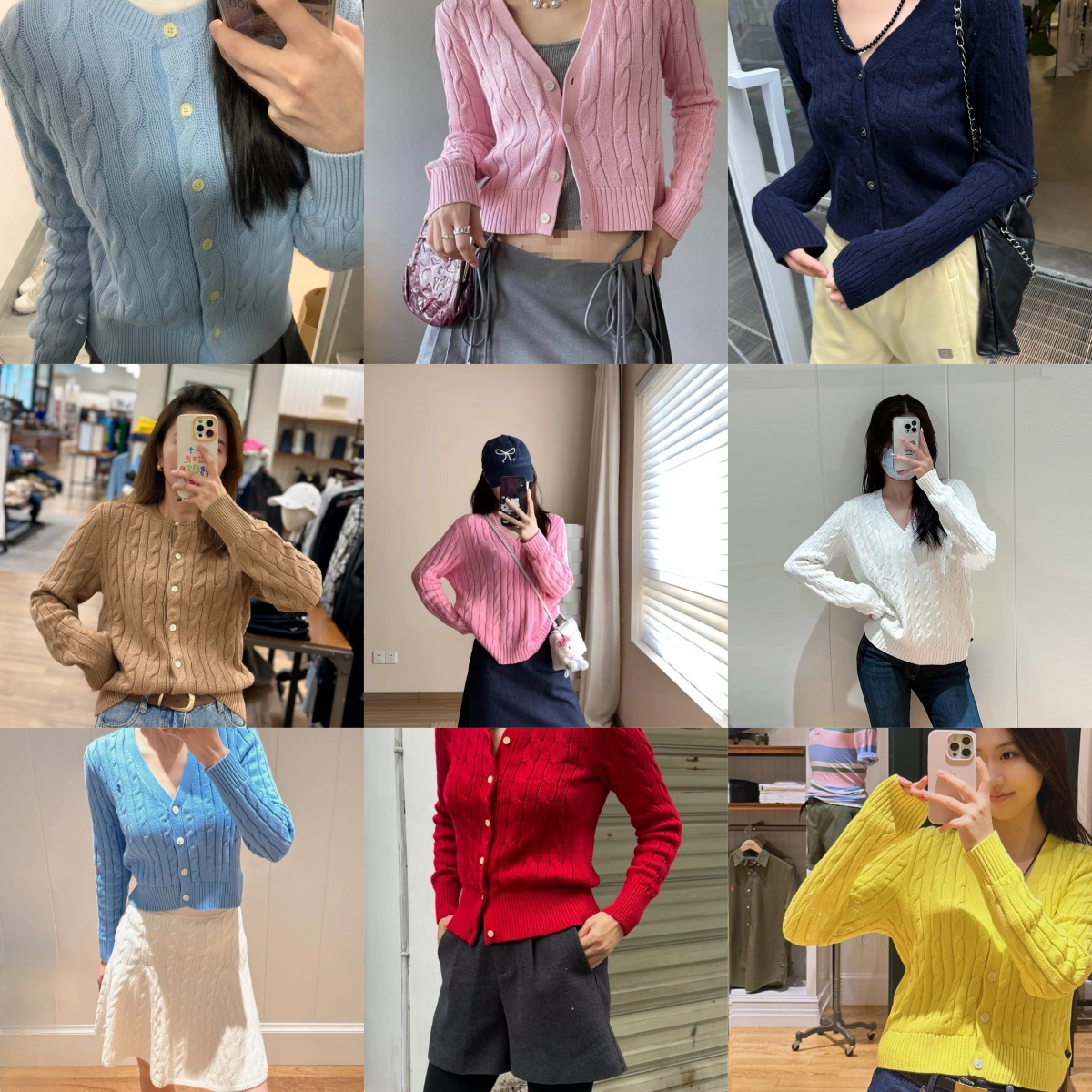 Designer embroidery knitted cardigan knit long sleeve womens loose style pink sweaters baggy knitwear pullover jumper female clothing