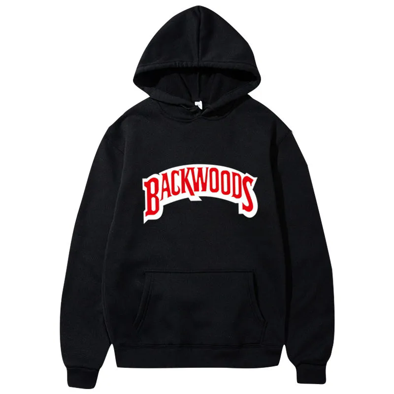 Mens screw thread cuff Hoodies Streetwear Backwoods Hoodie Sweatshirt Men Fashion autumn winter Hip Hop hoodie pullover Hoody