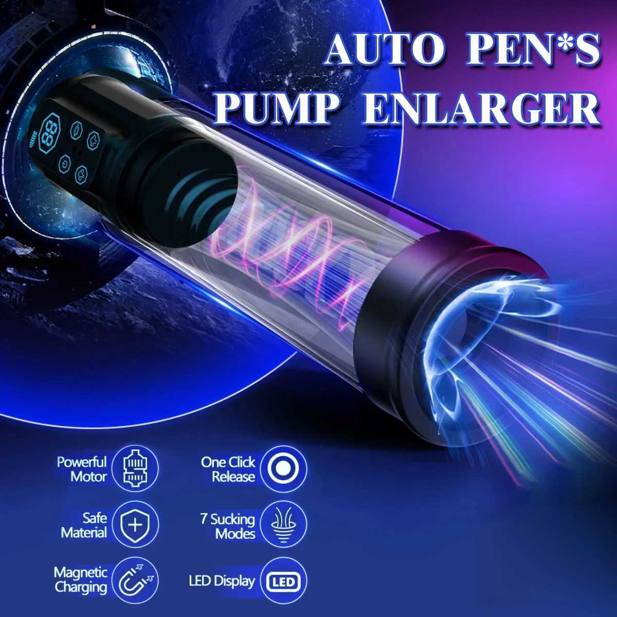 Pompe à vide électrique Pumpe à hommes pour hommes Toy Sexe pénis Extender Pompe à vise