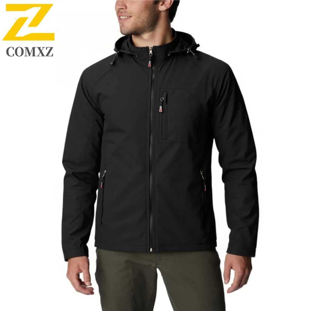2025 Men Lightweight Windbreaker Jacket Spring Autumn Outdoor Casual Workwear Coat Multi Pocket Windproof Loose Fit Large Size W250821