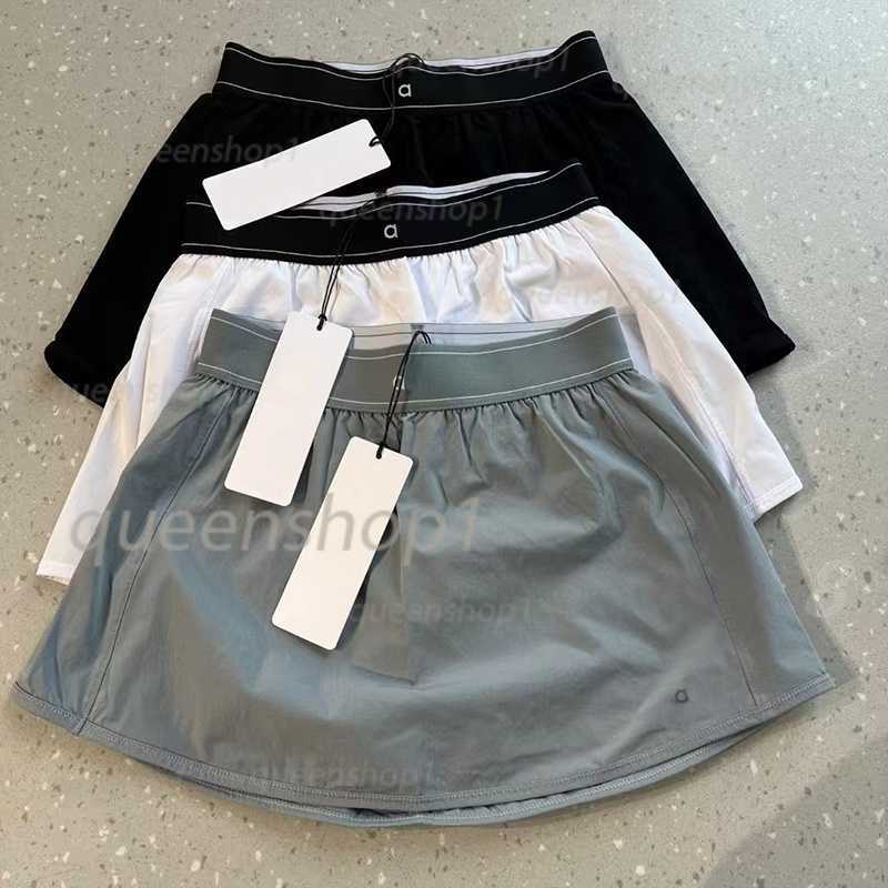 Women's Tracksuits Yoga short skirt and shorts Comfortable Nude Anti glare Tennis Quick Dry Breathable Yoga Loose Casual Sports Skirt