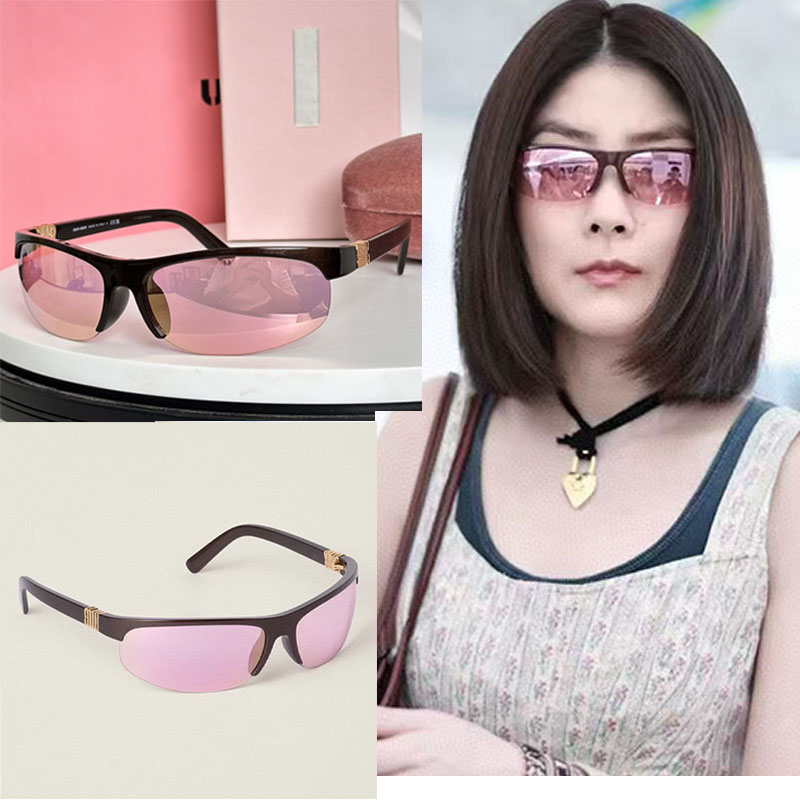 Fashion Designer Nocturne SMU01 Sunglasses Women Top Quality Trendy Party Style Colored Lenses Stage Performance Wear Ladies Glasses With Box