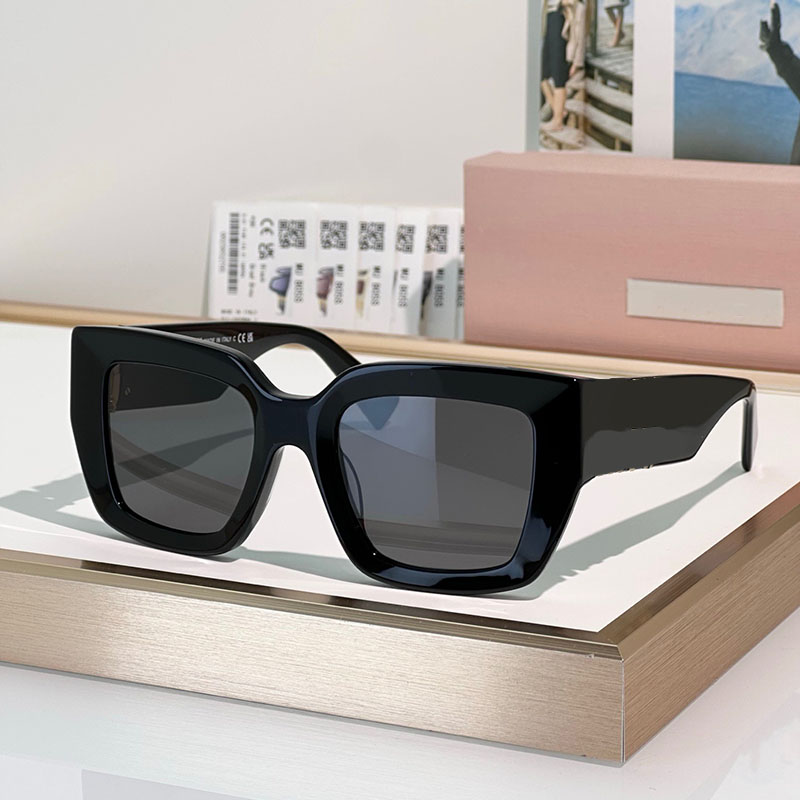men women designer sunglasses MU BO5S large acetate frame thick plate wide and thick mirror legs daily casual shooting sun visor UVA100% Comes with