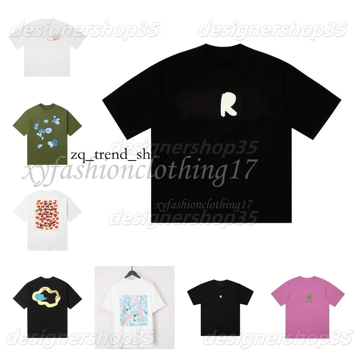 Mens T-Shirt designer clothes Woman mar Shirts Clothing Women Tops Crop Top Tee Short Sleeve Letter Print Fashion Summer Pullover Female Black Rock