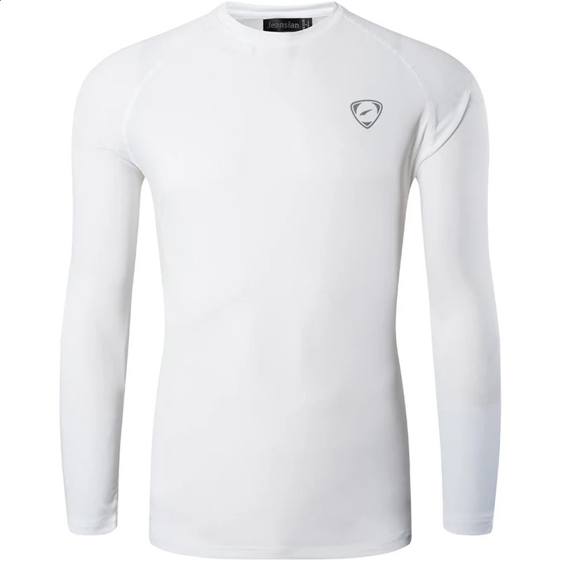 Jeansian Mens UPF 50 UV Sun Protection Outdoor Long Sleeve Tee Shirt Tshirt TShirt Beach Summer LA245 White 250820
