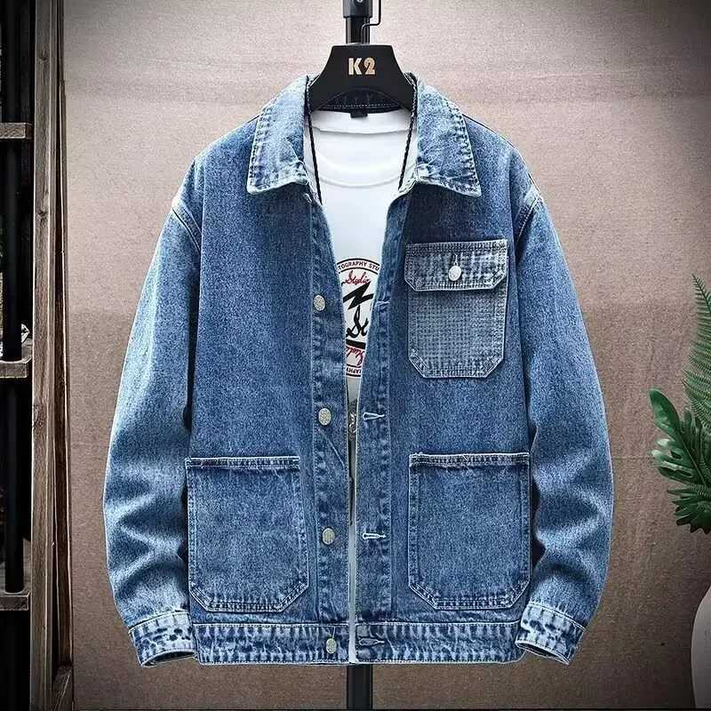 Working Jacket Mens Spring Denim Top Shirt 2025 New Mens Baseball Uniform Winter Trendy Casual Jacket Hoodies Coats Coat W250821