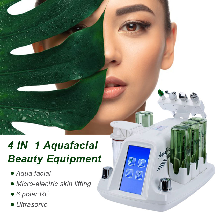 4 en 1 Corée Aqua Peel Facial Machine comprend une dermabrasion aqua pour l'équipement de salon de beauté