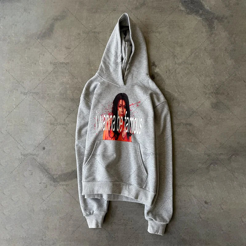y2k casual pullovers trendy men and women sweatshirts comfortable streetwear and retro Harajuku Goth pattern printed sweatshirts 250819