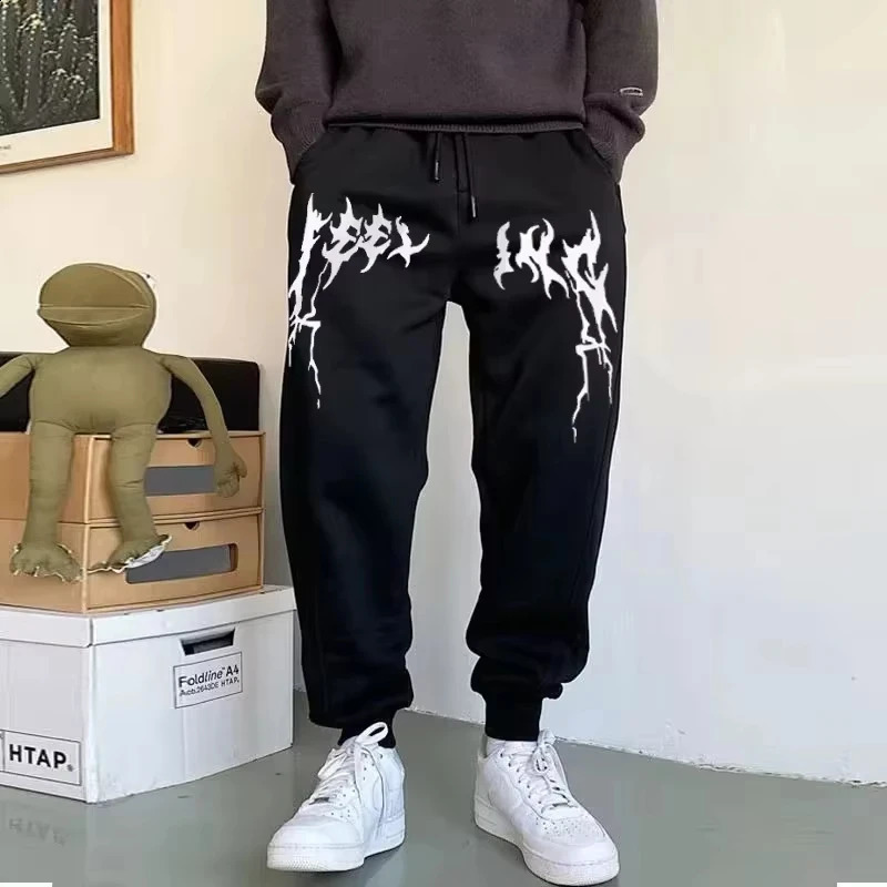 2025 Trend Men Sweatpants Oversized Joggers for Women Streetwear Sport Jogging Fleece Warm Trousers Clothes 250818