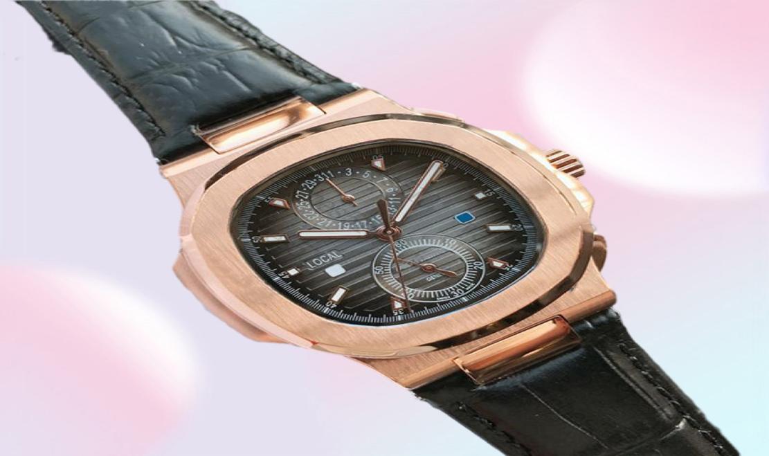 Top AAA 40mm deisgner watches gold case black face 316L Automatic movement watch date show Sapphire glass luminous luxury mens wri3178632