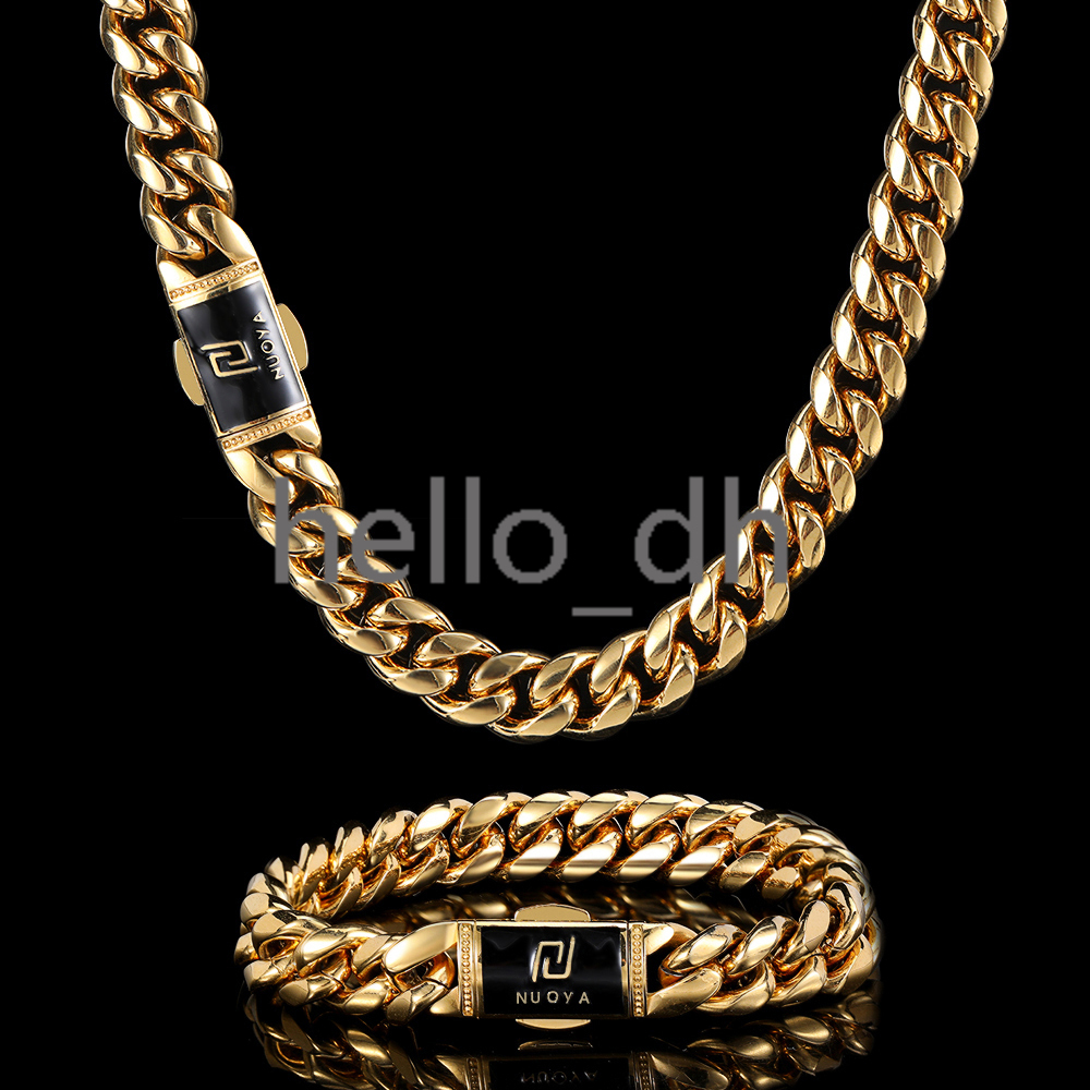 Jewelry Gold Plated Necklace Jewelry 18k Gold Custom Men Chains Necklace 925 silver 925 silver Cuban Chain for Men