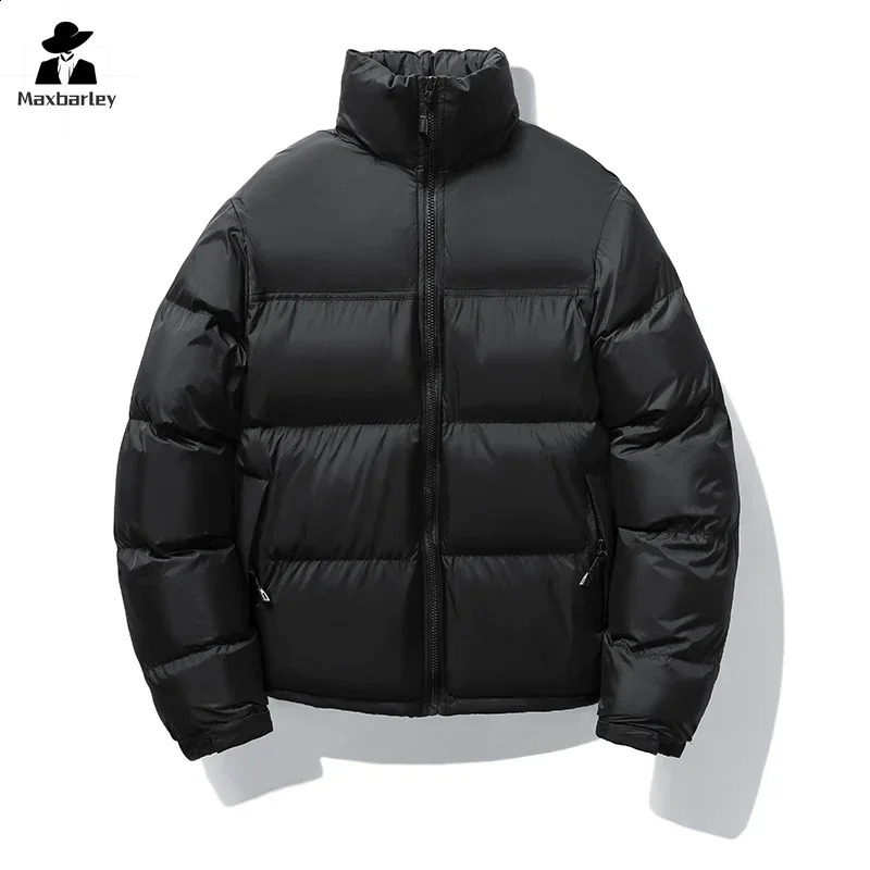 Hiver Short Down Jacket Mens Street Fashion Coux de coutures Collier Veste à neige décontractée pour femmes
