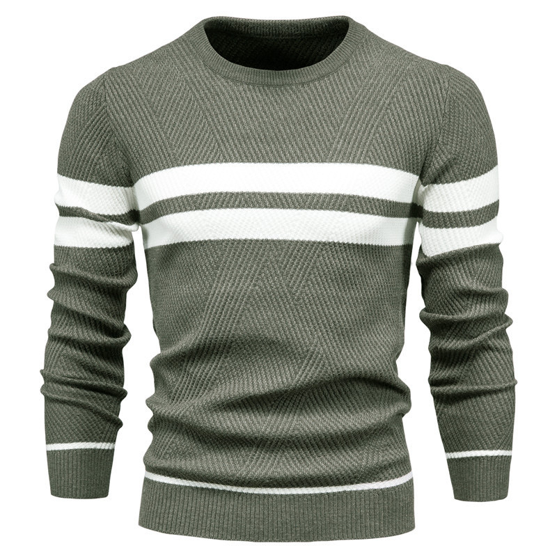 Sweat à capuche de créateur Pull à sweat à sweat à sweat à sweat à sweat à sweat rayé Colorblock rond Coule Casual Knitwear Taille européenne S-2